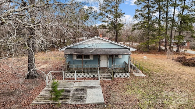 bungalow-style house with a porch