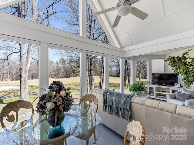 view of sunroom