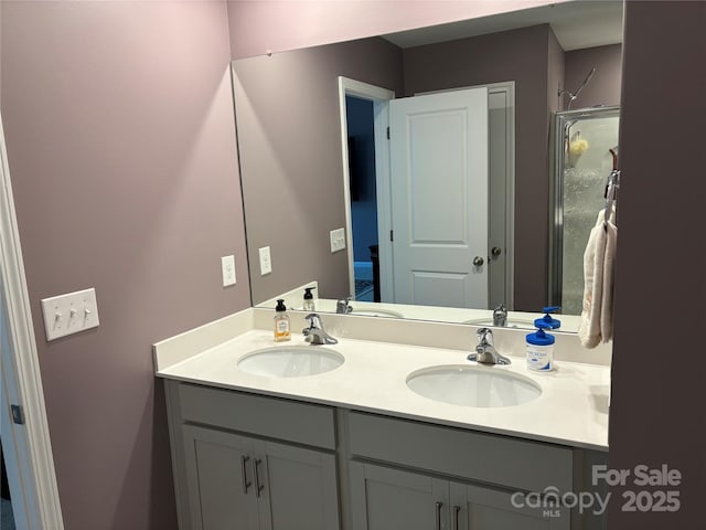 bathroom featuring vanity