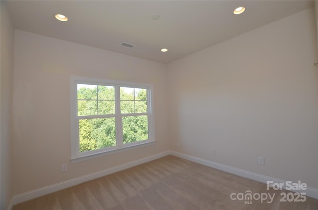 view of carpeted empty room