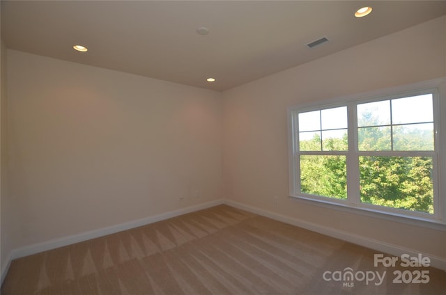 view of carpeted empty room