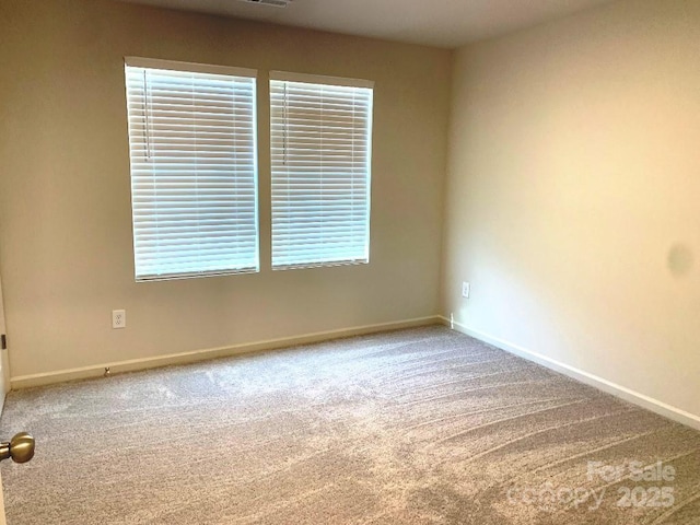 view of carpeted empty room