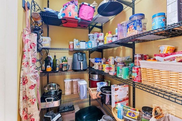 view of pantry