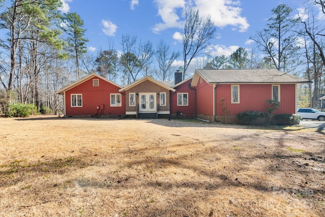 view of back of property