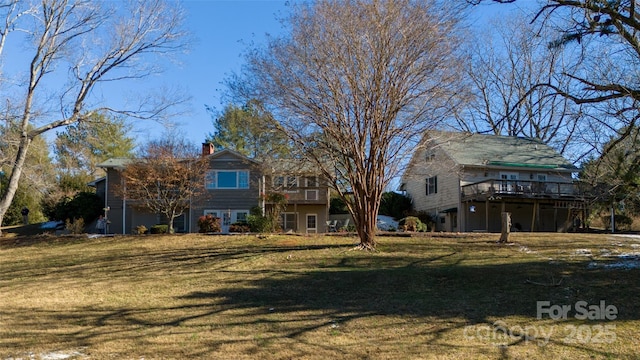 exterior space with a wooden deck