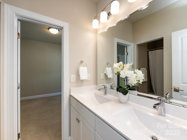 bathroom featuring vanity