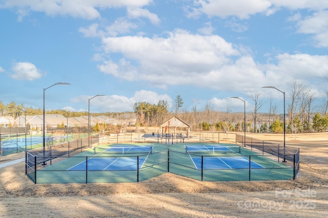 view of tennis court