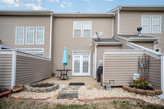 rear view of property with a patio area