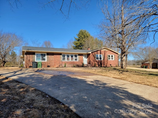 view of ranch-style home