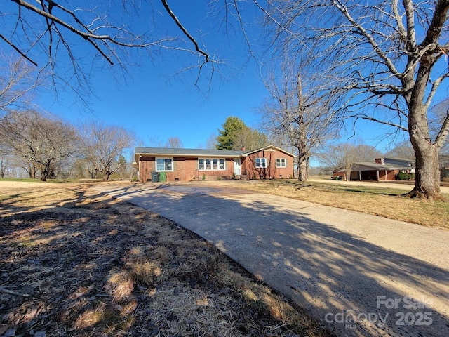 view of ranch-style home