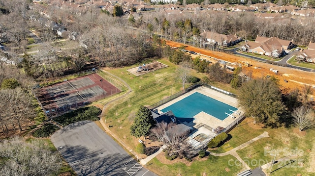 birds eye view of property