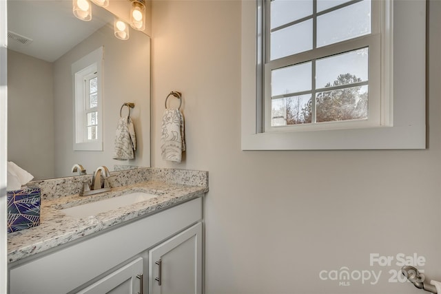 bathroom with vanity