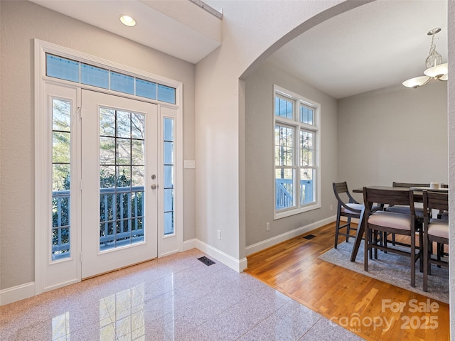 view of entrance foyer