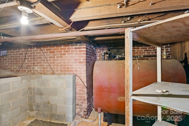 view of basement