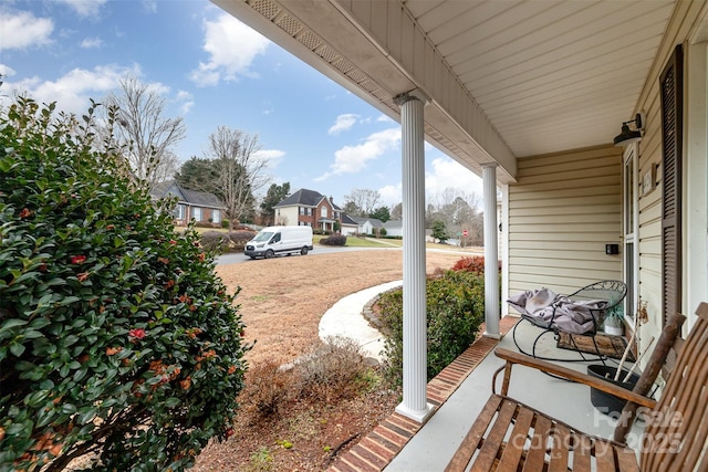 view of patio / terrace with covered porch