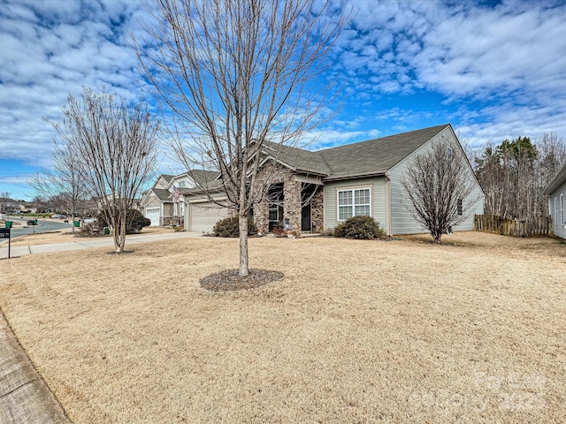 ranch-style house with a garage