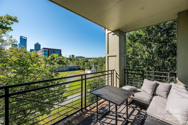 view of balcony