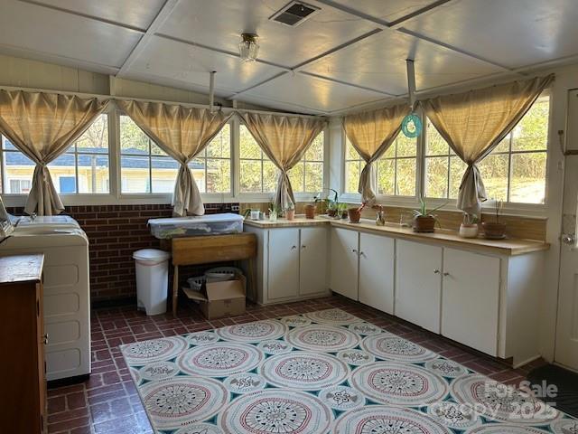 interior space featuring washer / clothes dryer