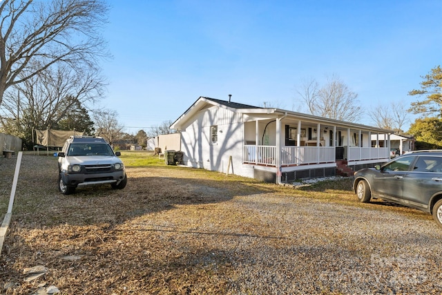 view of front of home with a porch