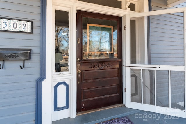 view of entrance to property