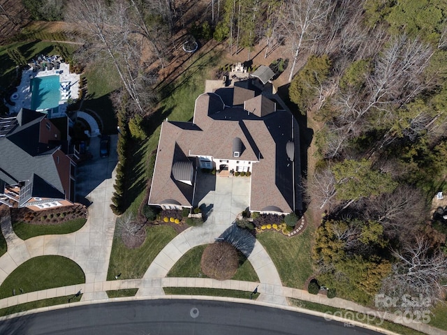 birds eye view of property