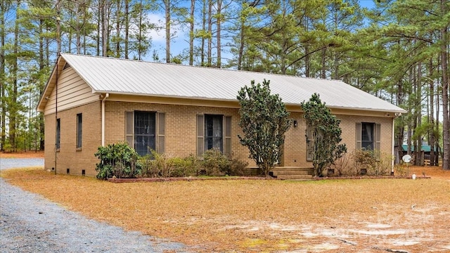 view of ranch-style home