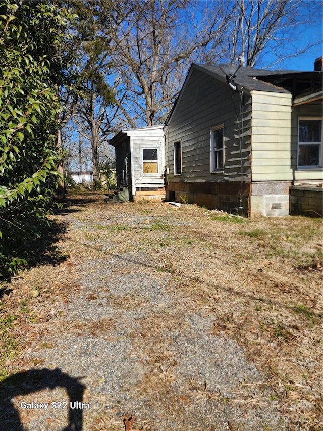 view of side of property