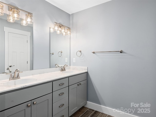 bathroom with vanity