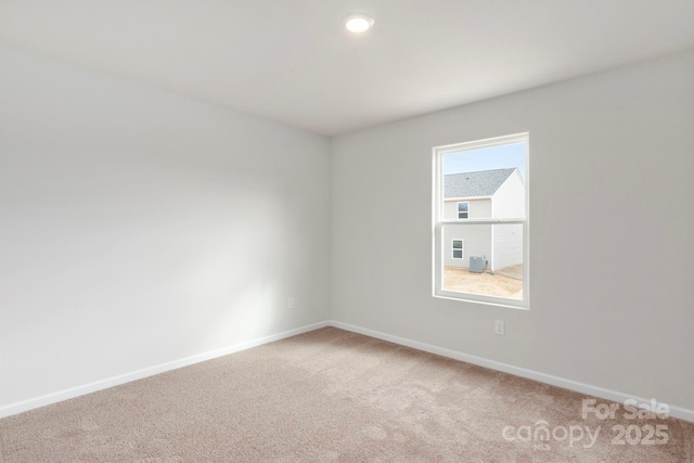 view of carpeted empty room