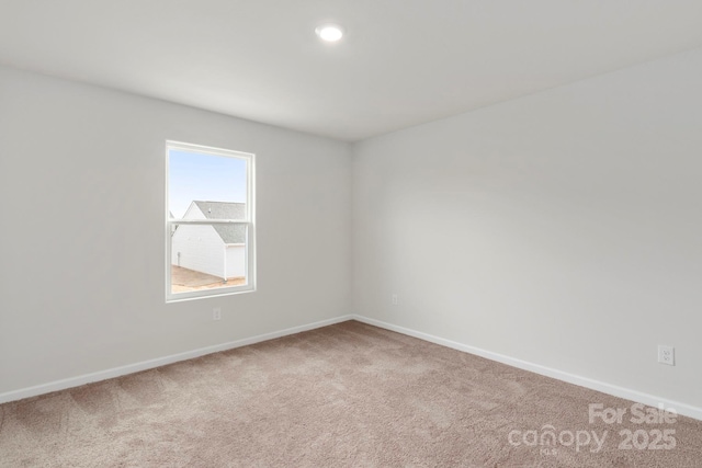 view of carpeted empty room