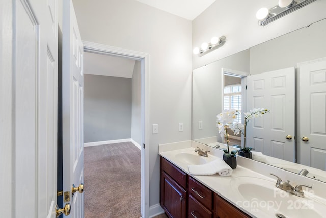 bathroom featuring vanity