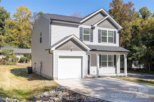 view of front of house featuring central AC unit