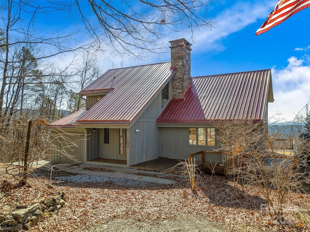 view of rear view of property