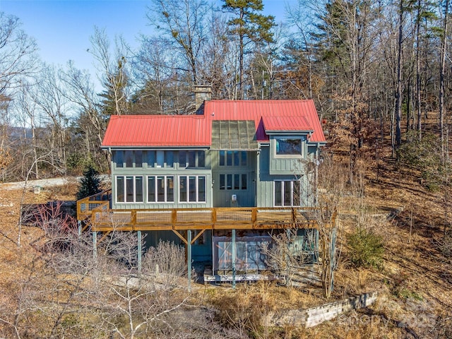 view of rear view of property