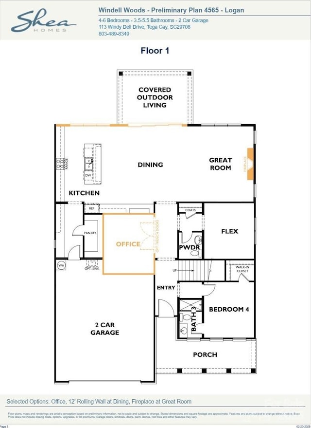 604 Hyder Trl, Tega Cay, SC 29708 - view of room layout