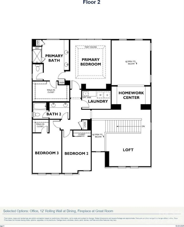 604 Hyder Trl, Tega Cay, SC 29708 - view of room layout