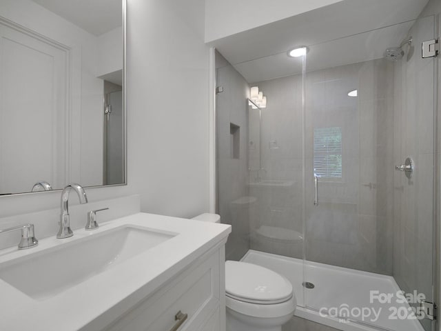 2534 Weddington Ave Unit 11, Charlotte, NC 28204 - full bath with toilet, a stall shower, and vanity