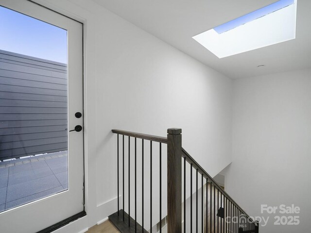 2530 Weddington Ave Unit 12, Charlotte, NC 28204 - stairs with a skylight