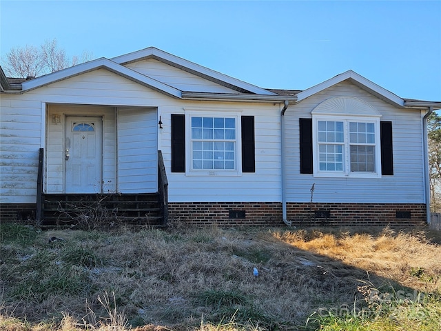 view of front of property