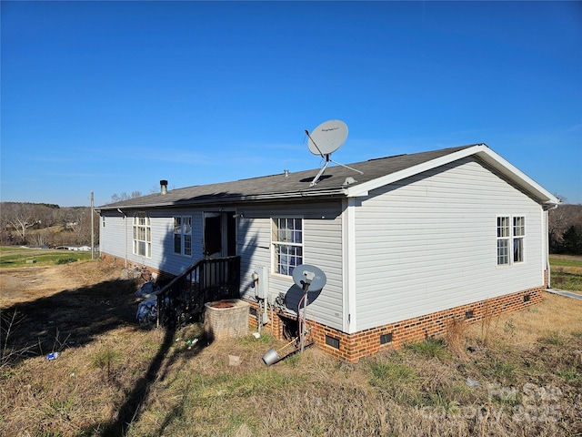 view of rear view of property