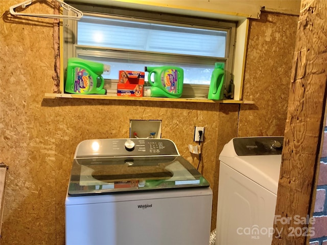 washroom featuring separate washer and dryer