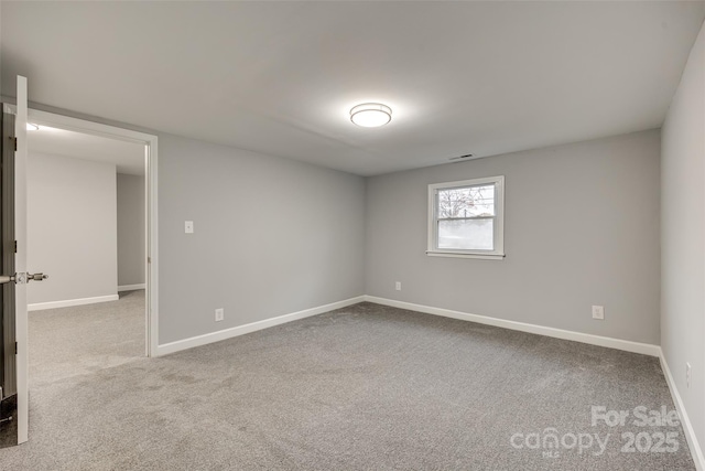 view of carpeted empty room