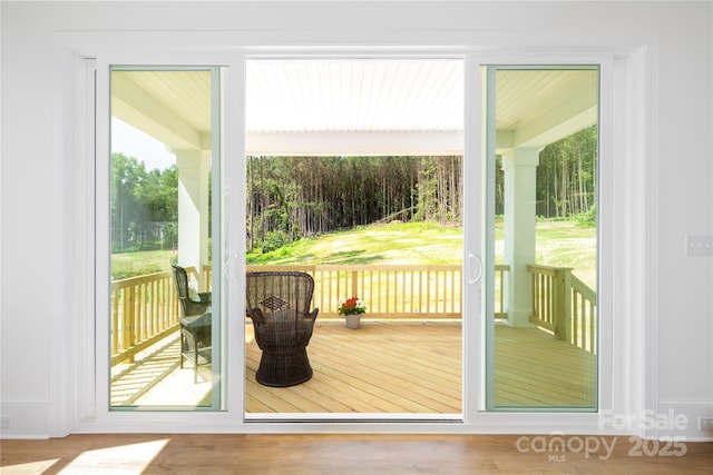 4257 Candlewood Dr Unit 7, Sherrills Ford, NC 28673 - doorway to outside featuring plenty of natural light