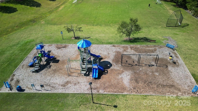 birds eye view of property