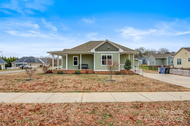 view of front of house with a porch