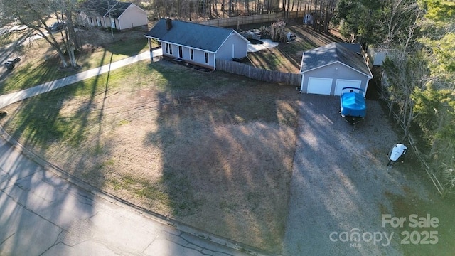 birds eye view of property