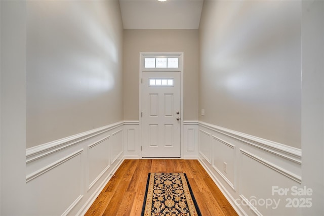 entryway featuring light hardwood / wood-style floors