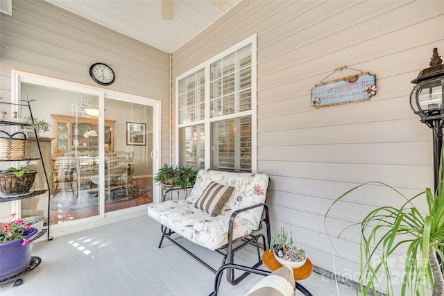 view of sunroom