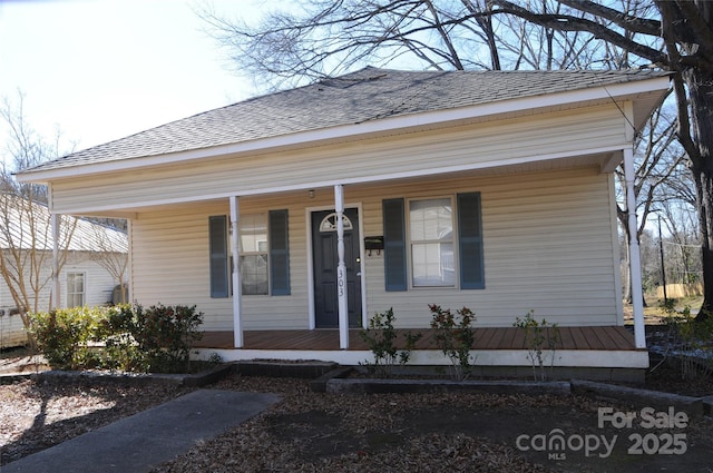 view of front of home with a porch