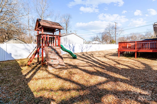 view of play area